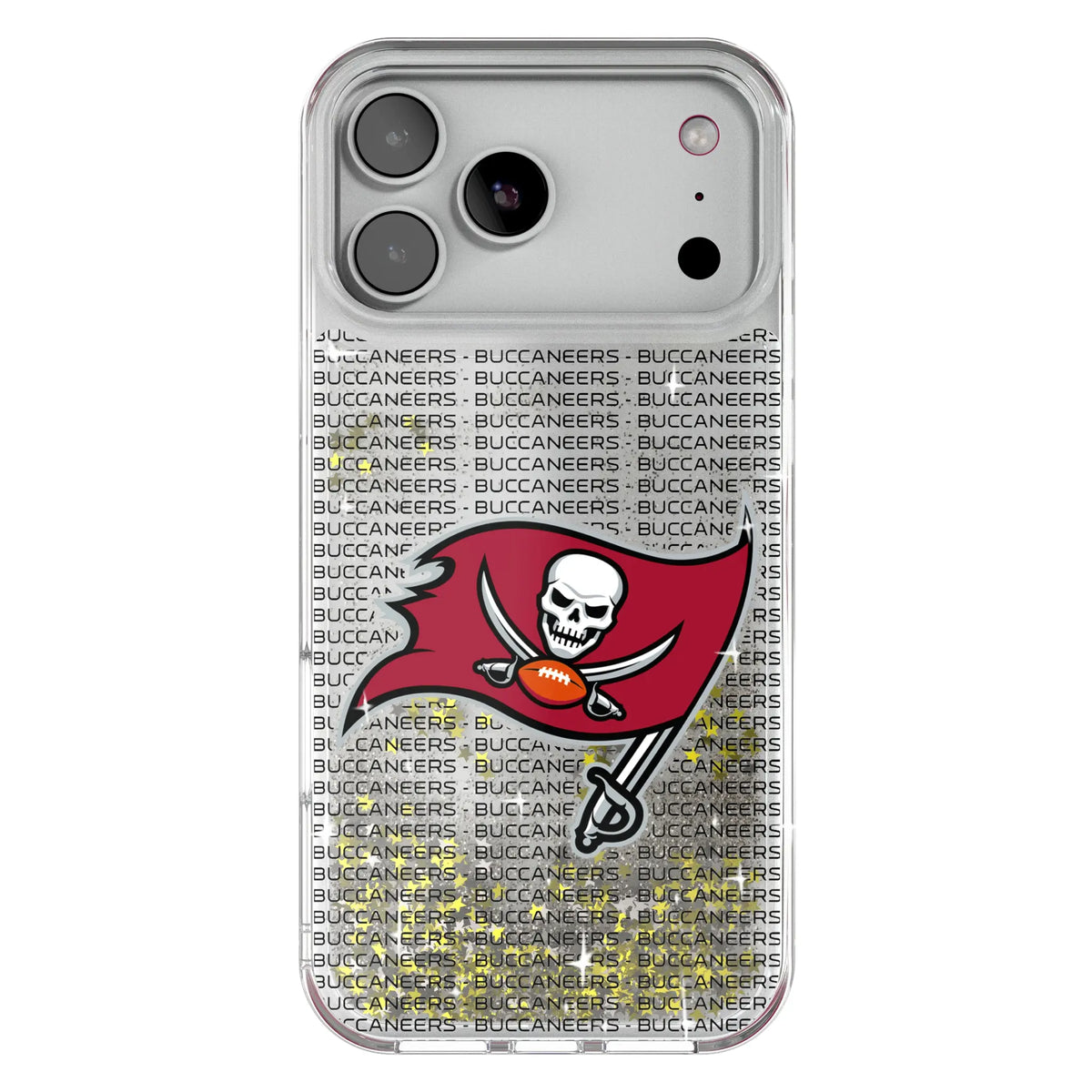 Tampa Bay Buccaneers Text Backdrop Glitter Phone Case 20