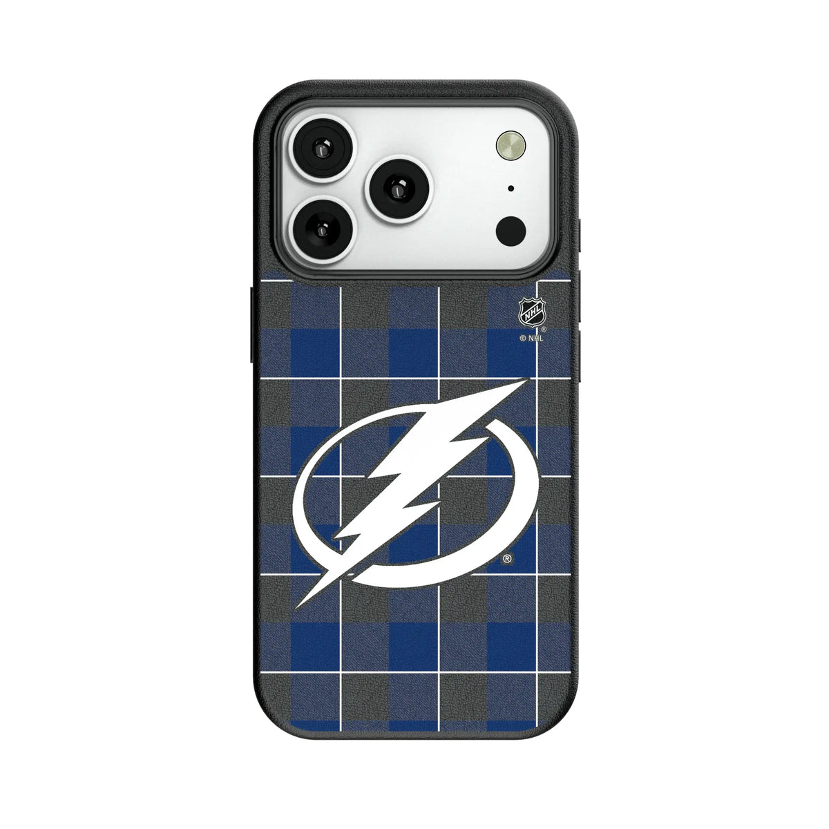 Tampa Bay Lightning Plaid MagSafe Compatible Phone Case for Apple iPhone 12