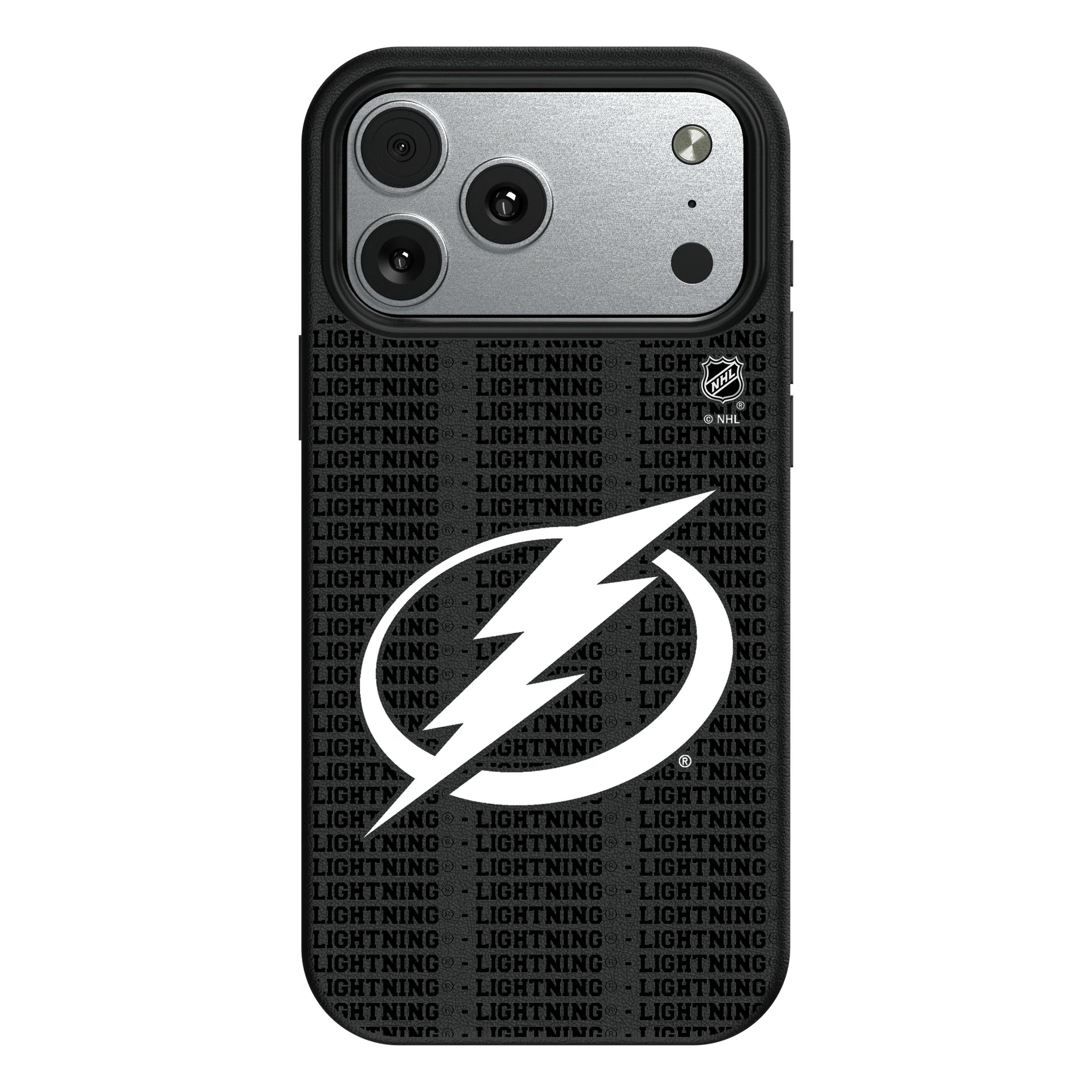 Tampa Bay Lightning Text Backdrop MagSafe Compatible Phone Case for Apple iPhone 10