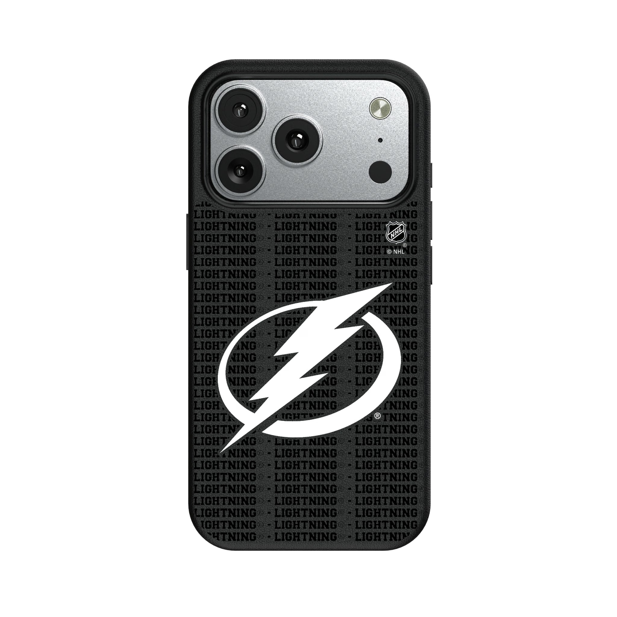 Tampa Bay Lightning Text Backdrop MagSafe Compatible Phone Case for Apple iPhone 9