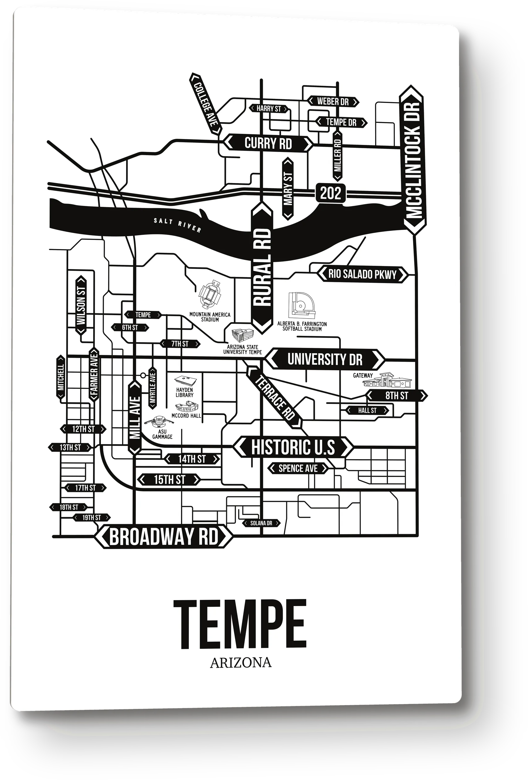 Tempe, Arizona street map 8