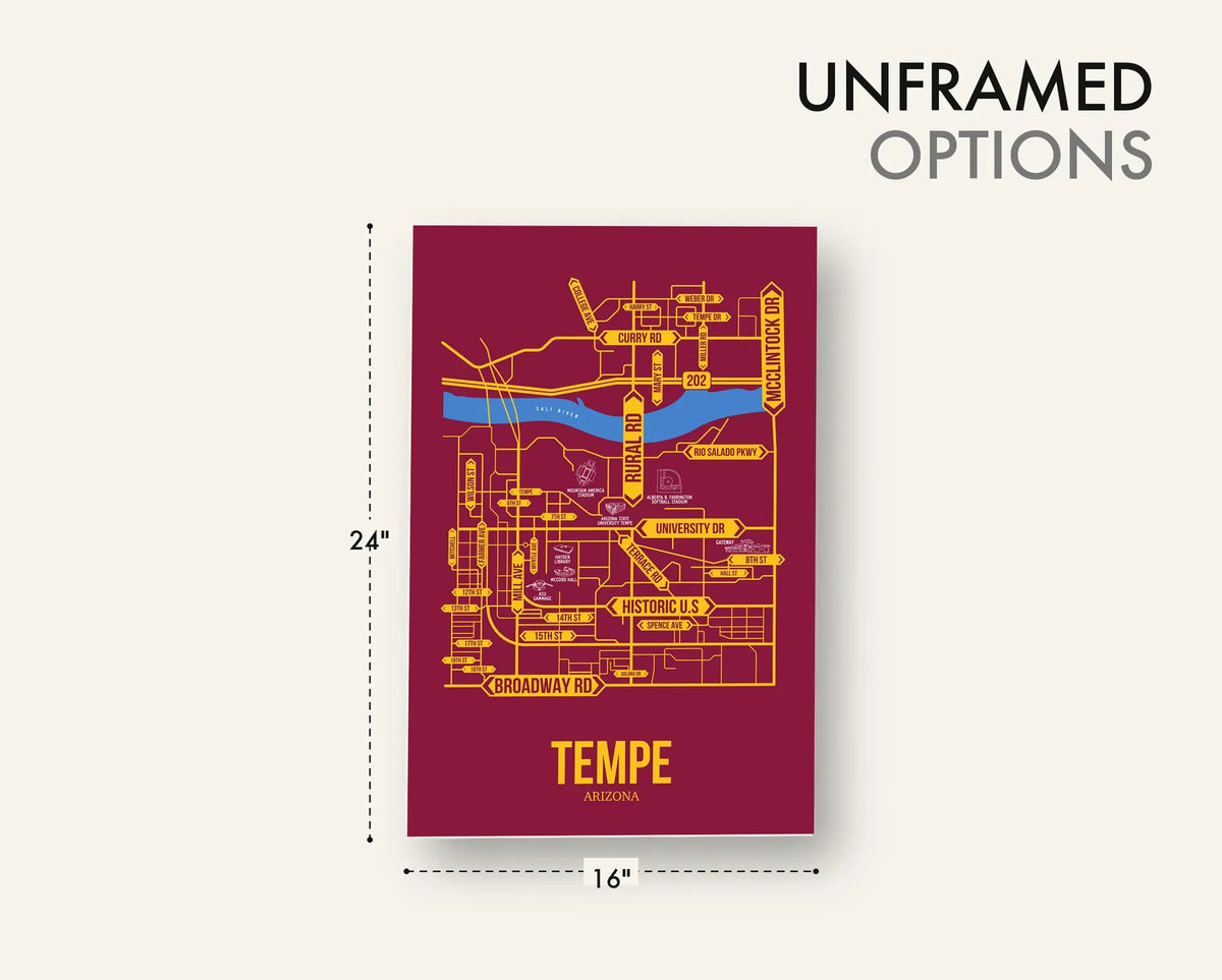 Tempe, Arizona street map 12
