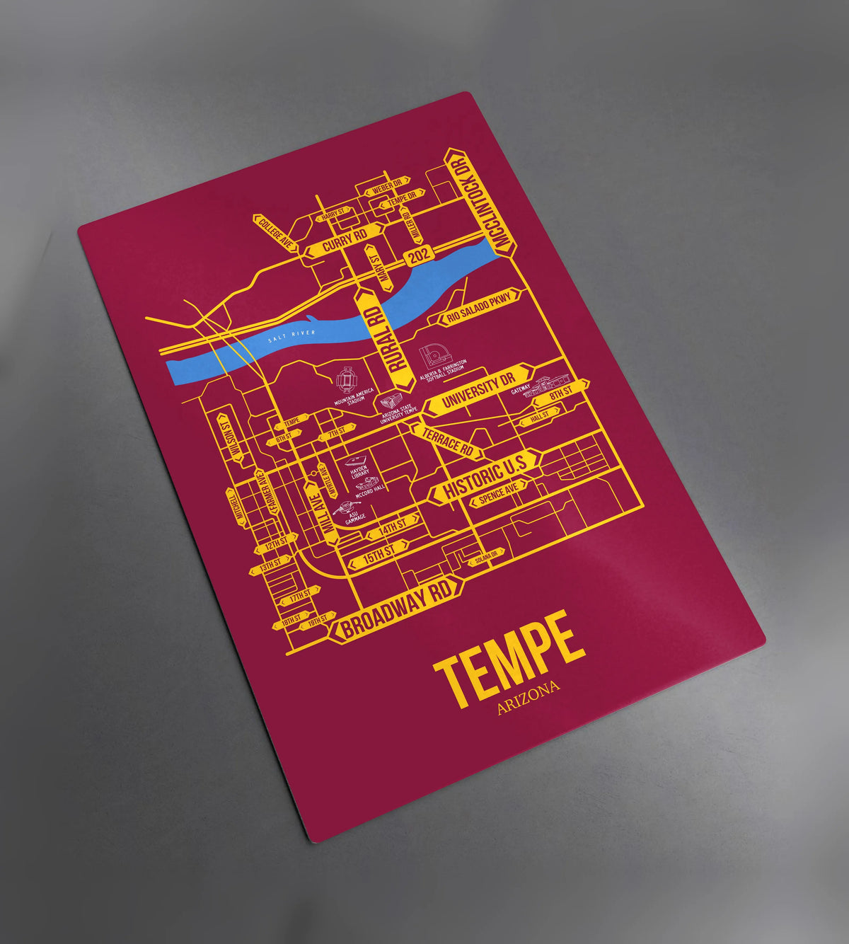 Tempe, Arizona street map 2