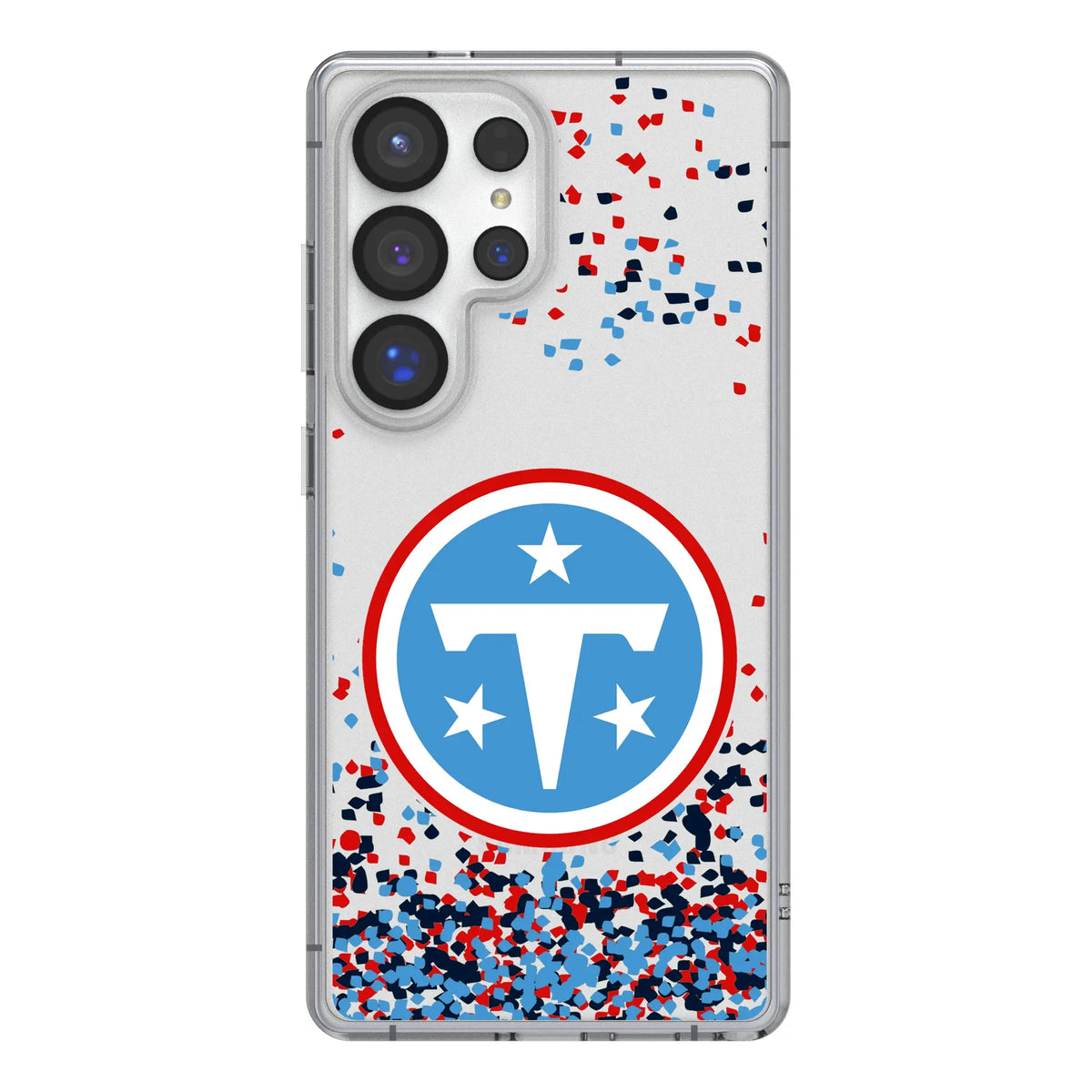 Tennessee Titans Confetti Clear Phone Case for Samsung Galaxy 11