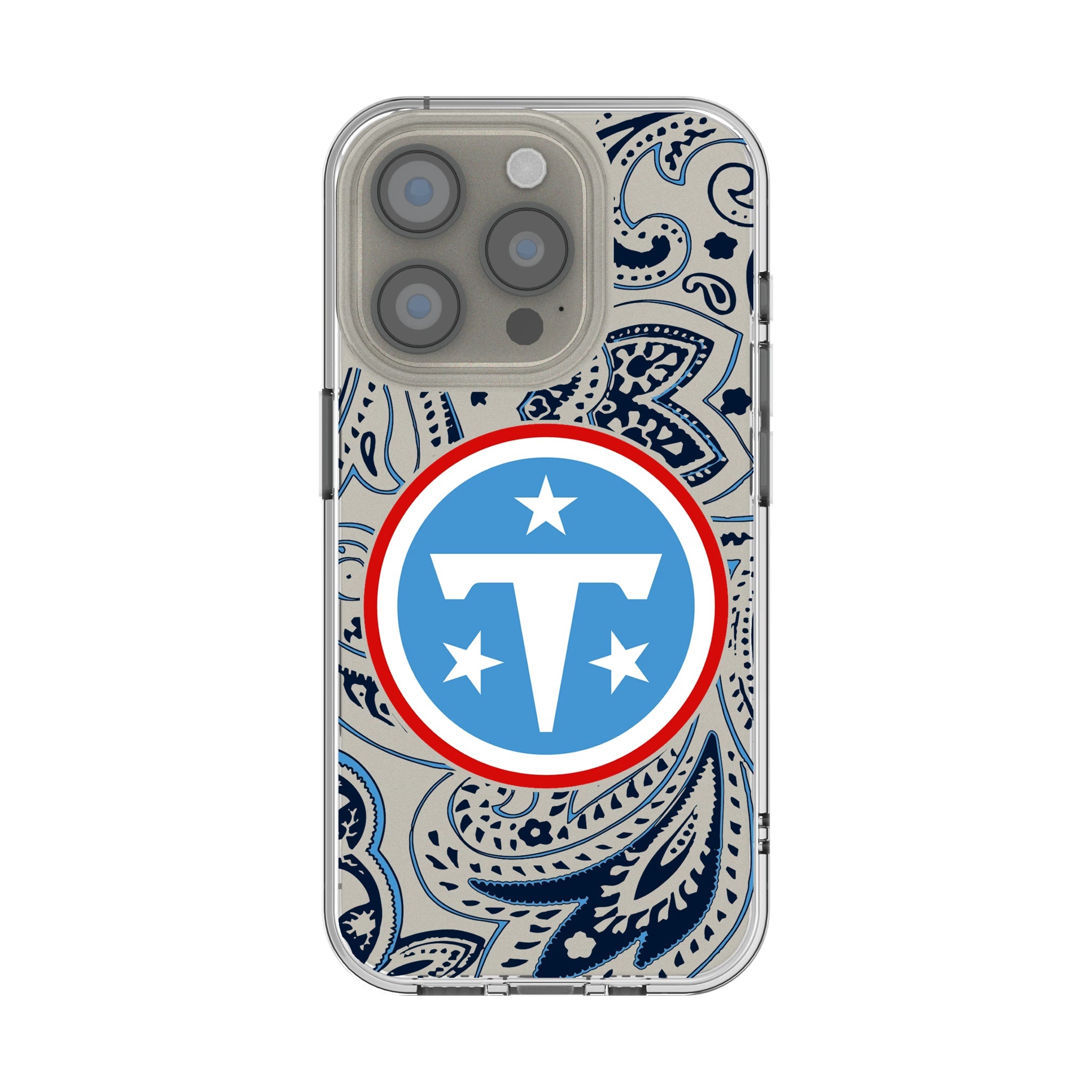 Tennessee Titans Paisley Clear Phone Case for Apple iPhone 8