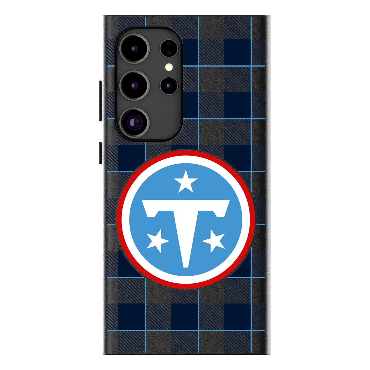 Tennessee Titans Plaid MagSafe Compatible Phone Case for Samsung Galaxy 11