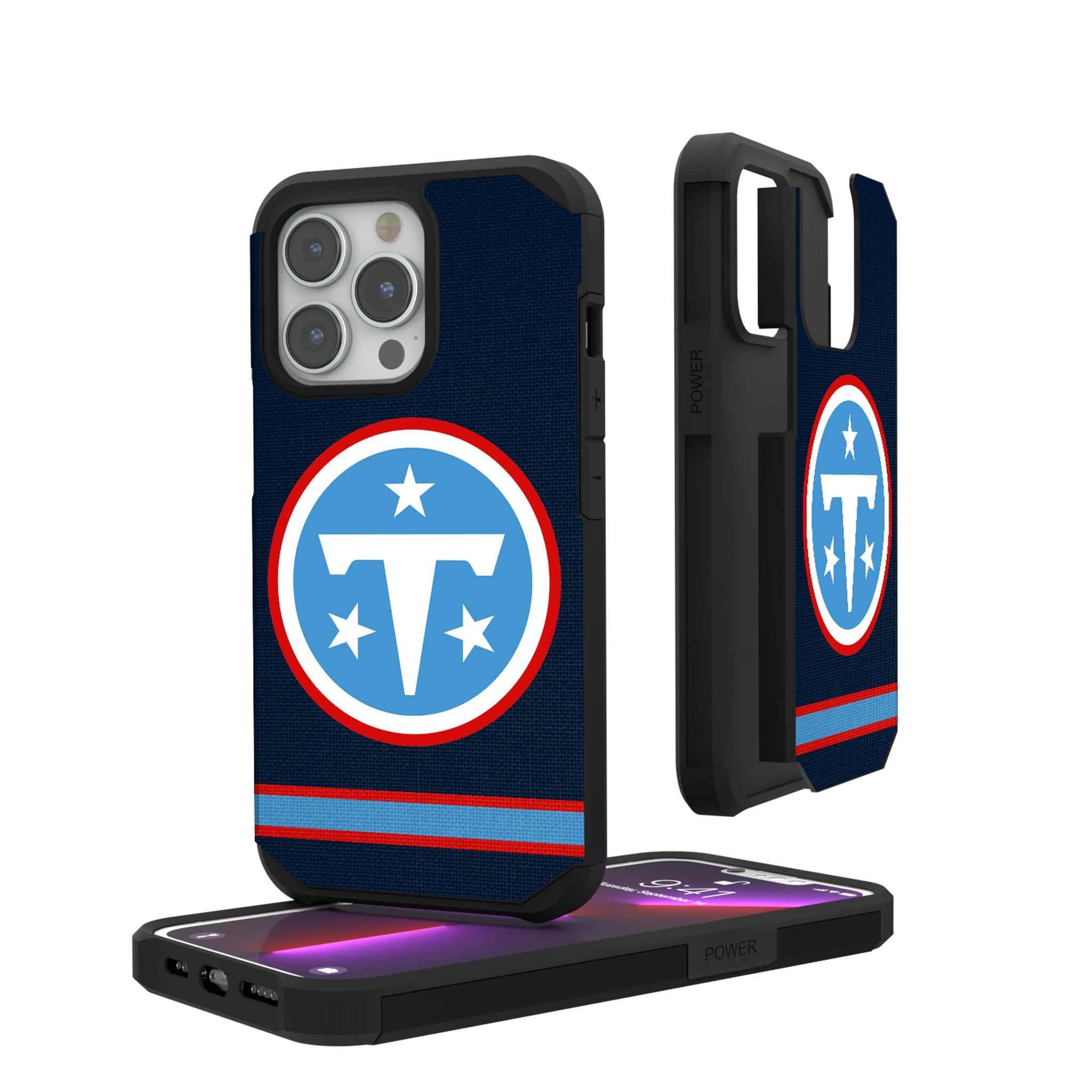 Tennessee Titans Stripe Rugged Phone Case 4