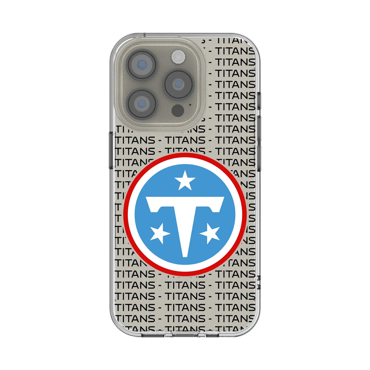 Tennessee Titans Text Backdrop Clear Phone Case for Apple iPhone 19