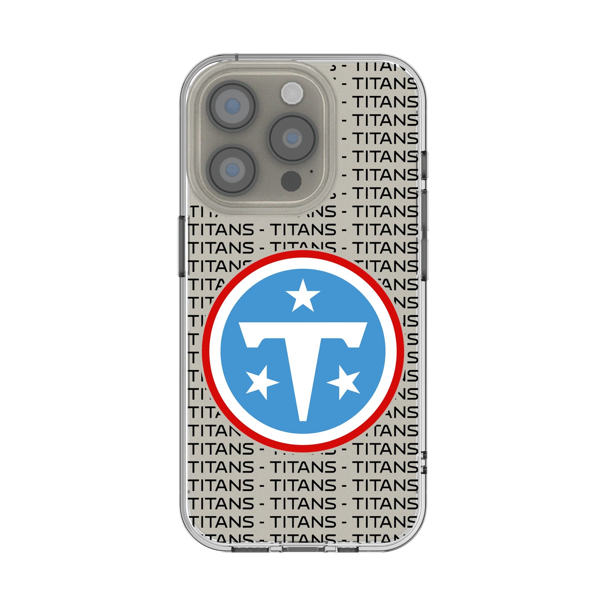 Tennessee Titans Text Backdrop Clear Phone Case for Apple iPhone 8