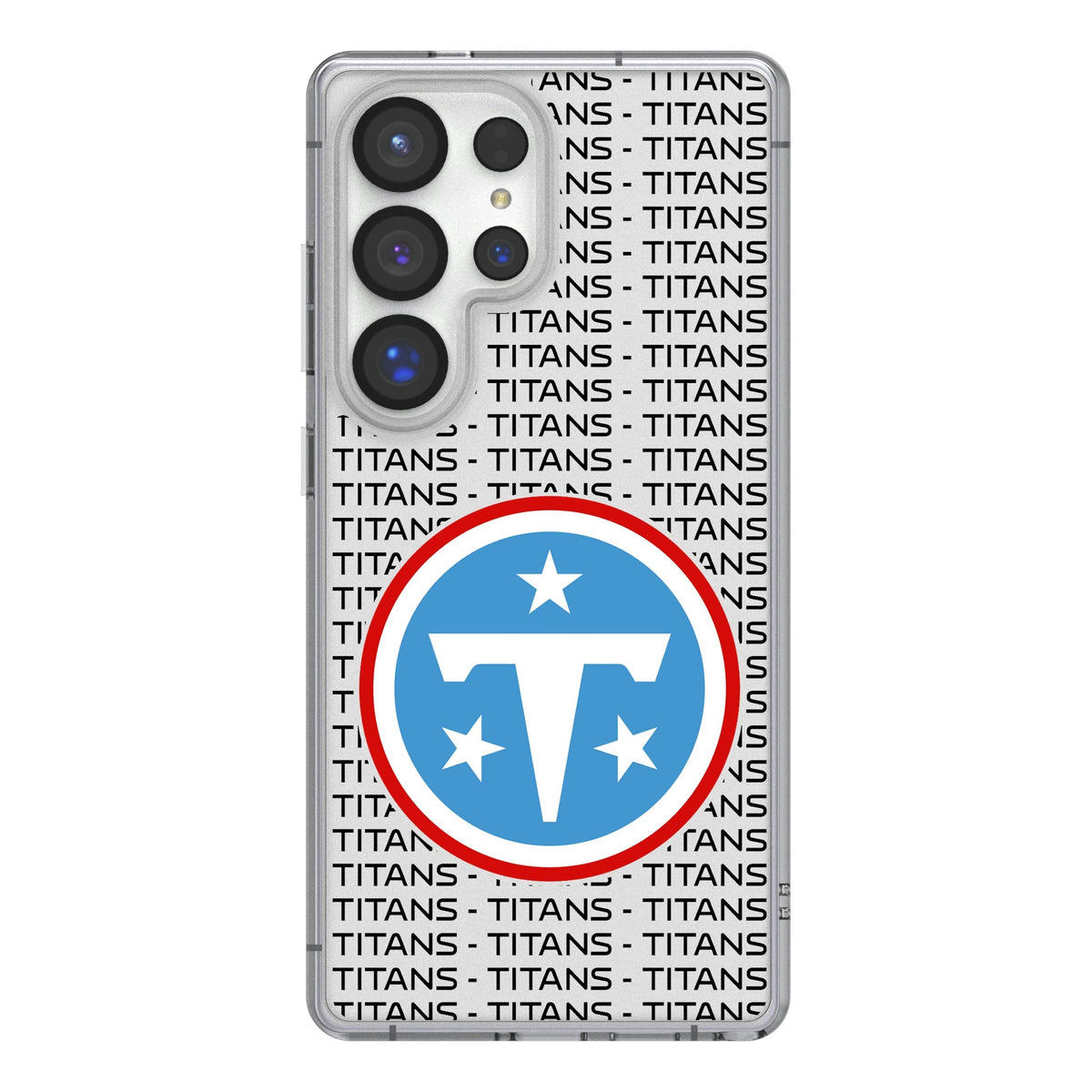 Tennessee Titans Text Backdrop Clear Phone Case for Samsung Galaxy 7