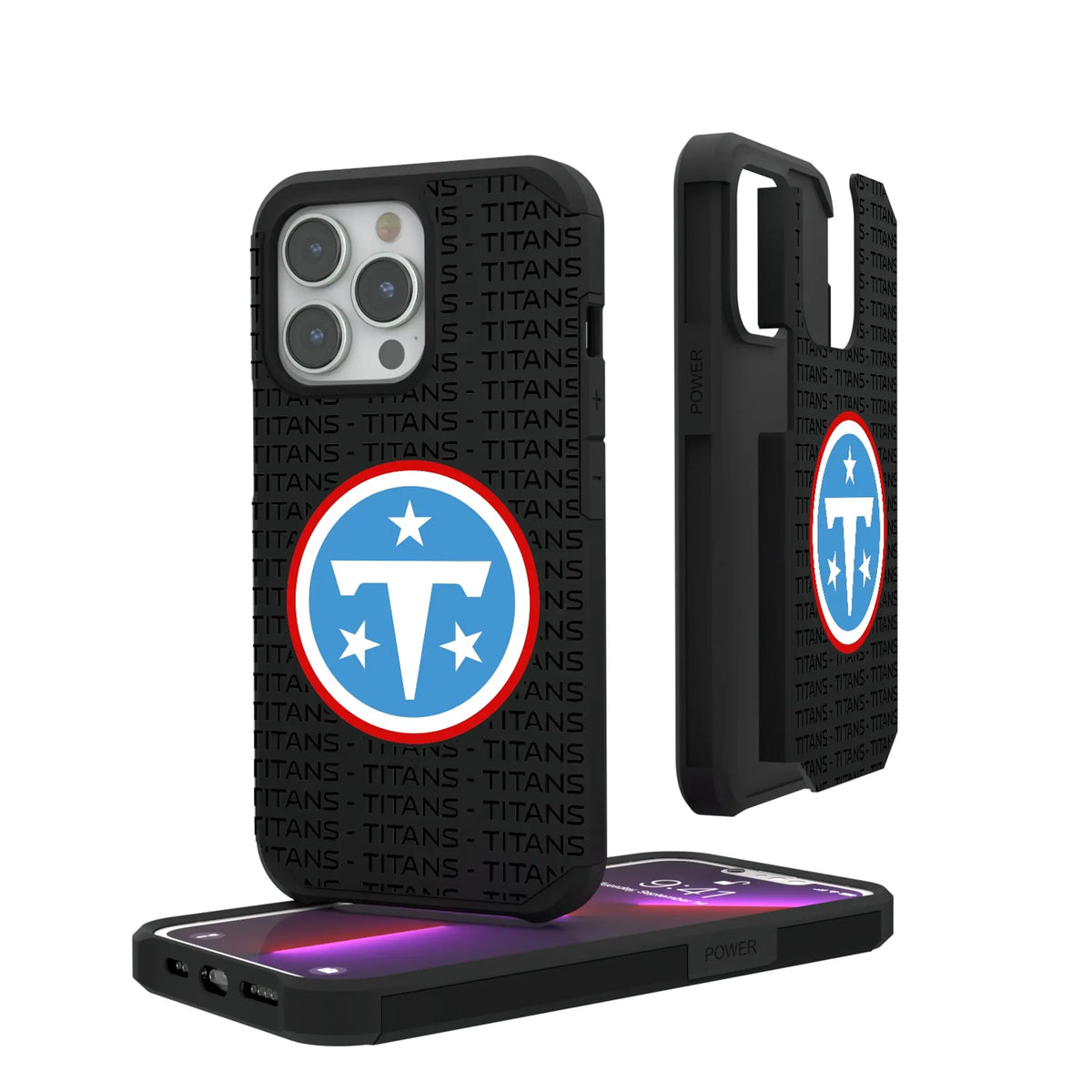 Tennessee Titans Text Backdrop Rugged Phone Case 21