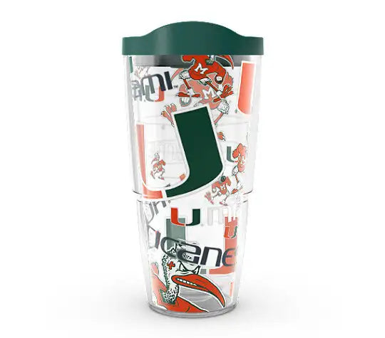 Miami Hurricanes - NCAA All Over Plastic Tumbler 2