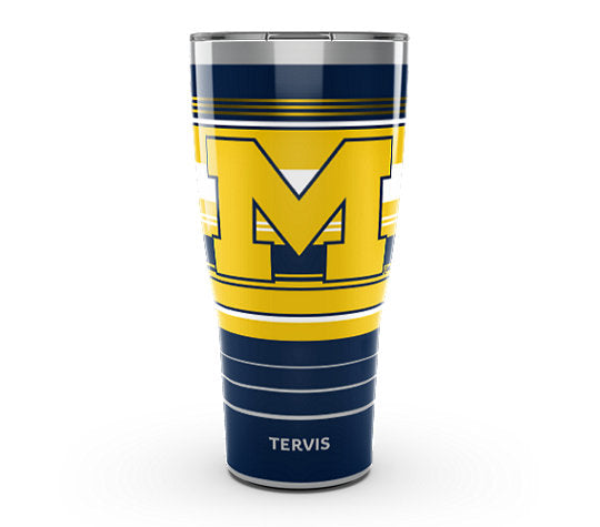Michigan Wolverines - Hype Stripes Stainless Steel Tumbler 2