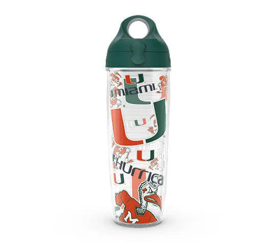 Miami Hurricanes - NCAA All Over Plastic Tumbler 3