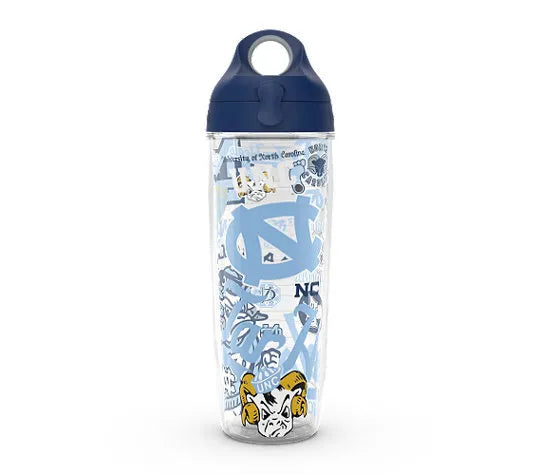North Carolina Tar Heels - All Over Plastic Tumbler 3