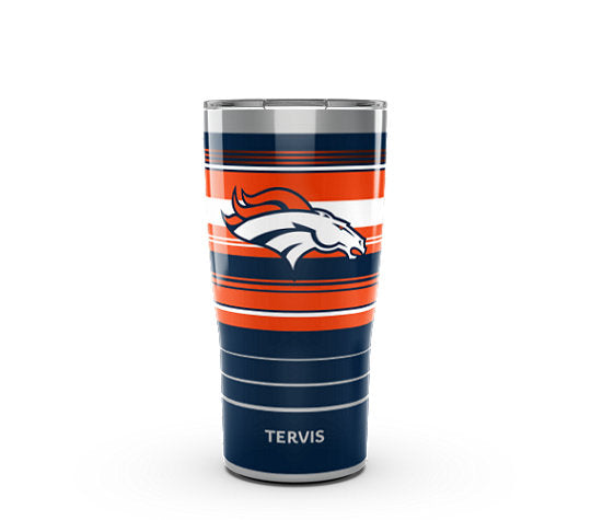 Denver Broncos - NFL Hype Stripes Stainless Steel Tumbler 1