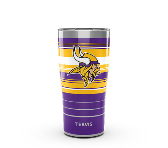 Minnesota Vikings - NFL Hype Stripes Stainless Steel Tumbler 1