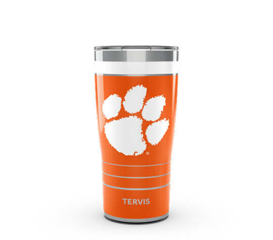 Clemson Tigers MVP - Hype Stripes Stainless Steel Tumbler 1