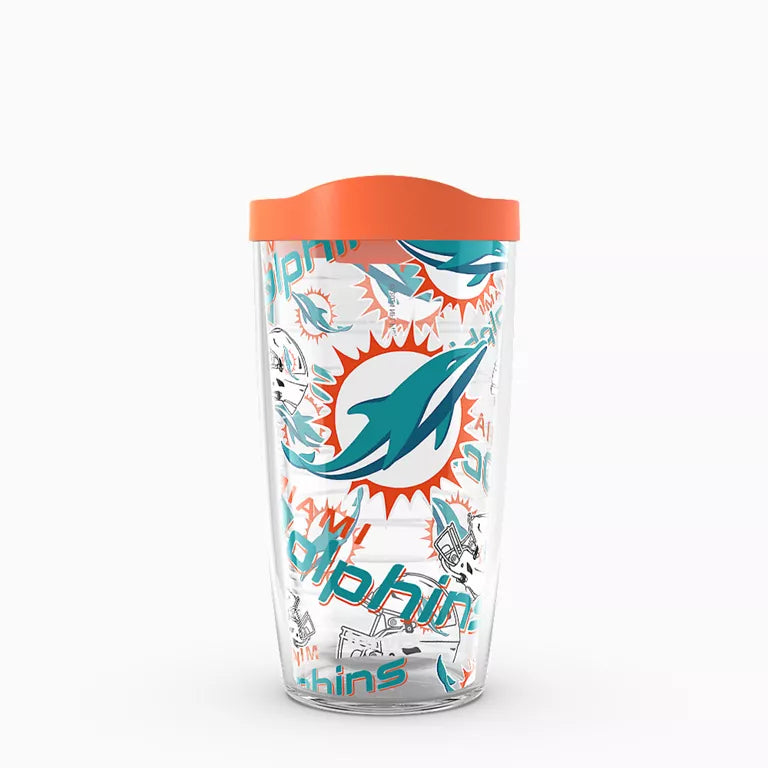 Miami Dolphins - NFL All Over Plastic Tumbler 1