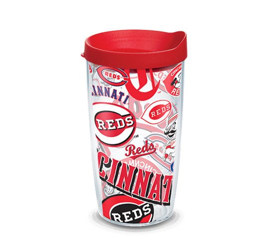 Cincinnati Reds - All Over Plastic Tumbler 1