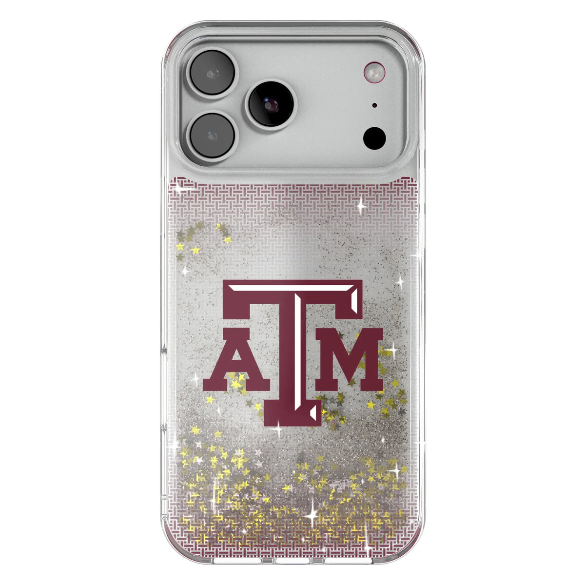 Texas A&M University Aggies Linen Glitter Phone Case for Apple iPhone 18