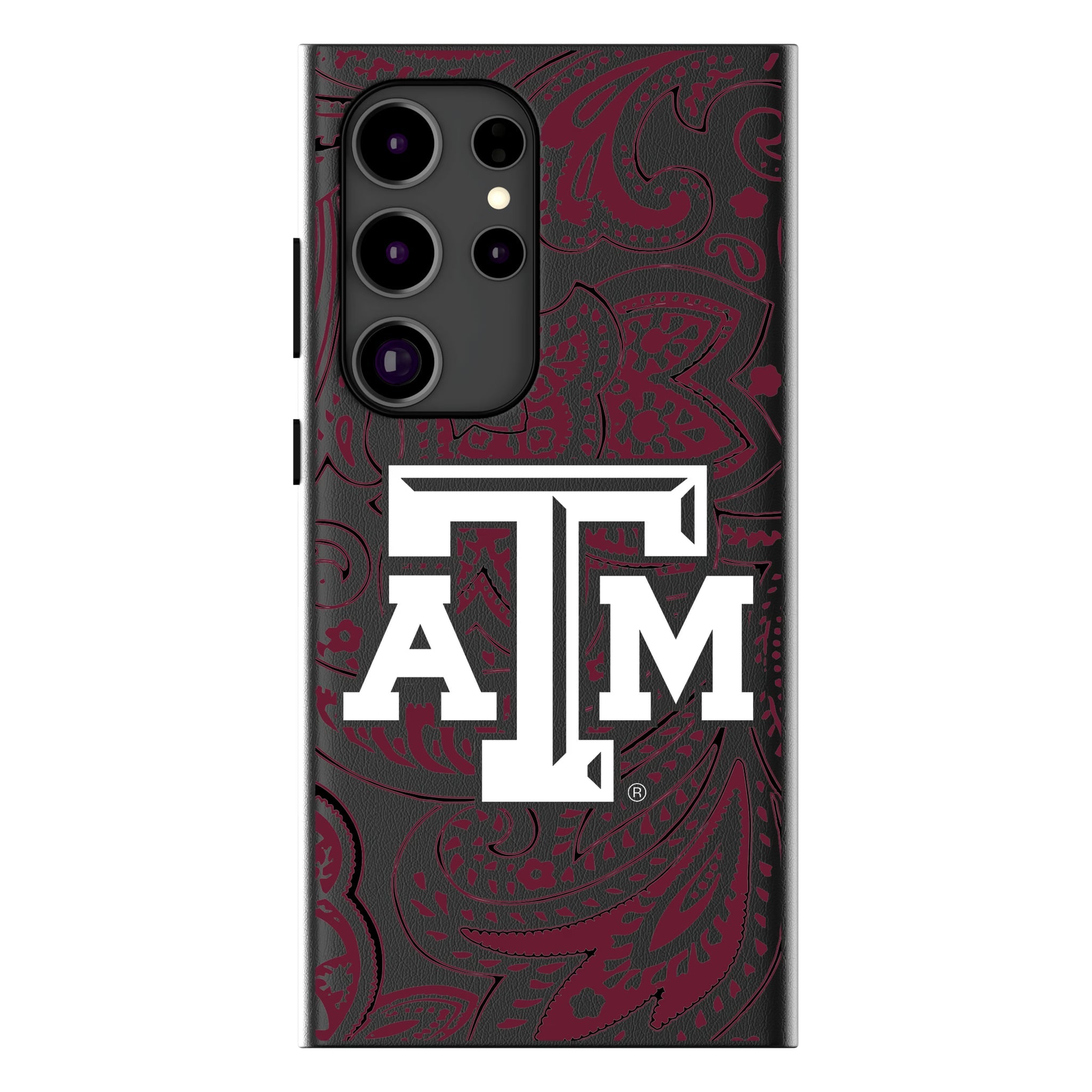 Texas A&M University Aggies Paisley MagSafe Compatible Phone Case for Samsung Galaxy 8