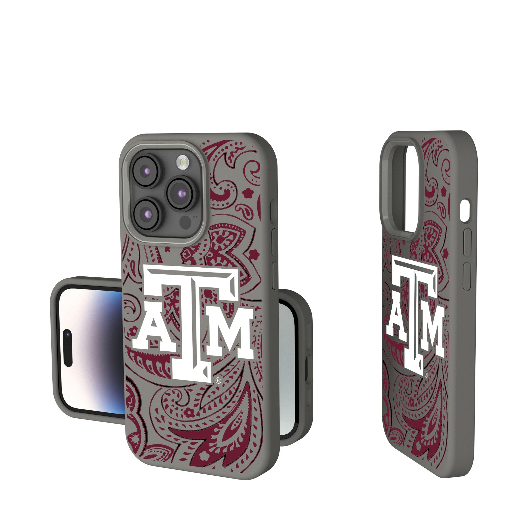Texas A&M University Aggies Paisley Soft Touch Phone Case for Apple iPhone 5