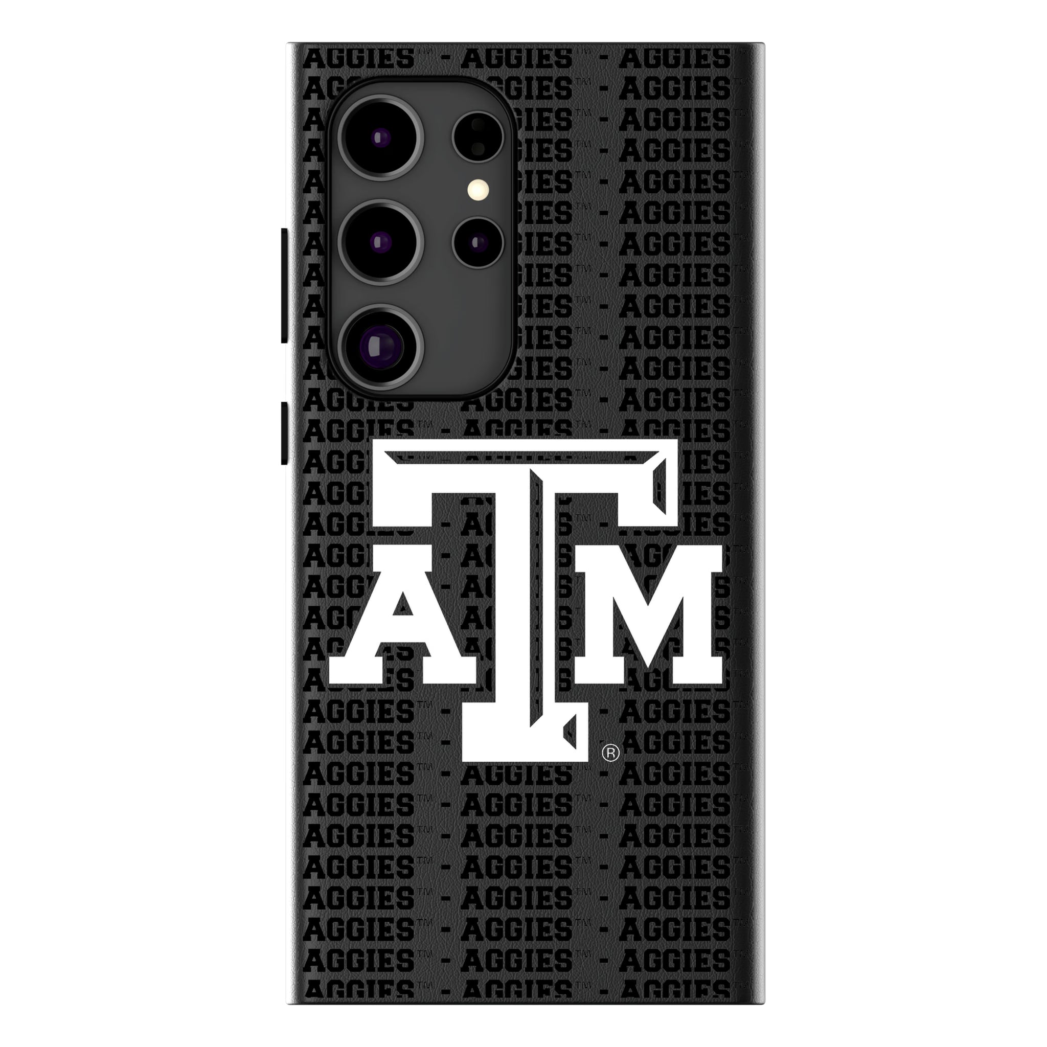 Texas A&M University Aggies Text Backdrop MagSafe Compatible Phone Case for Samsung Galaxy 5