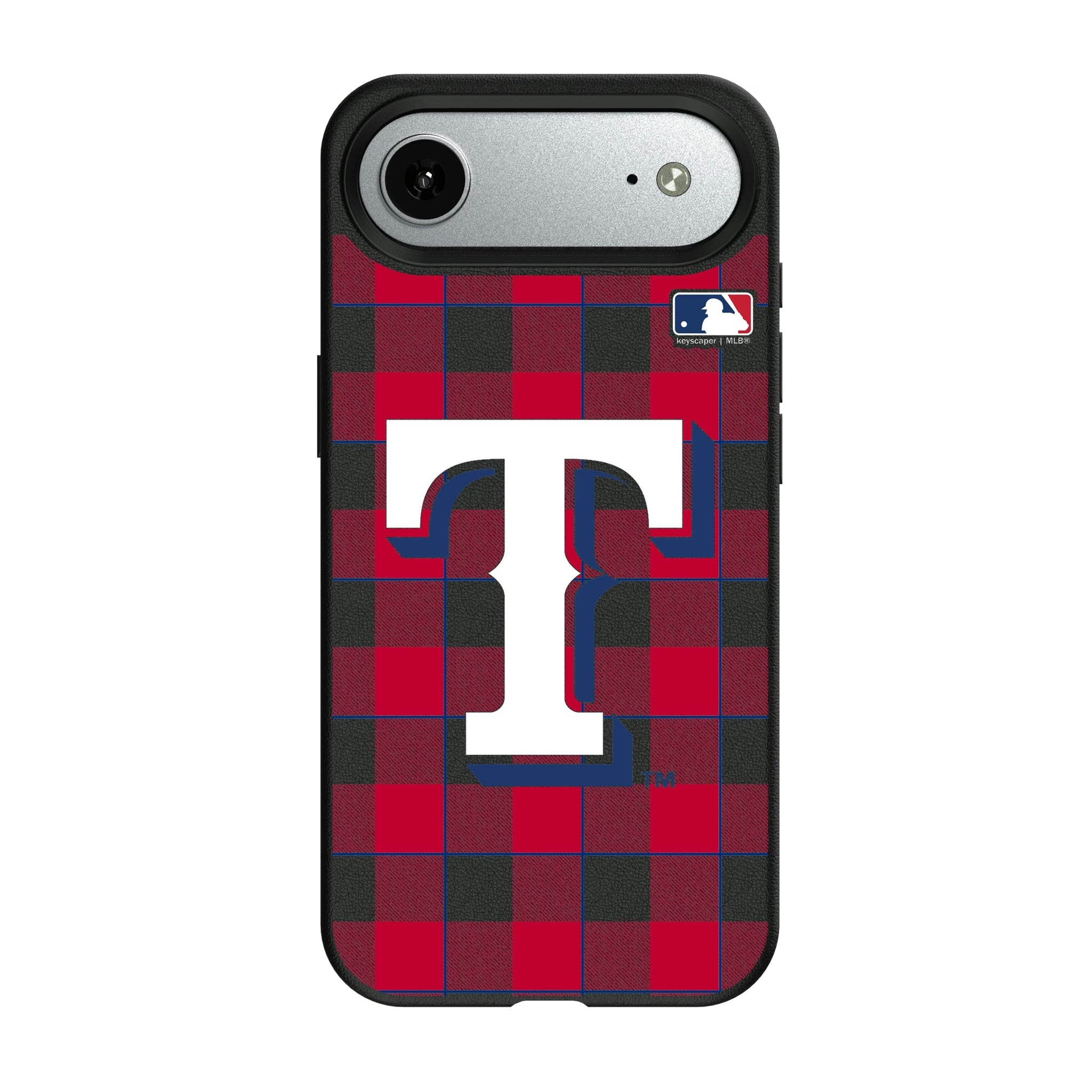 Texas Rangers Plaid MagSafe Compatible Phone Case for Apple iPhone 8