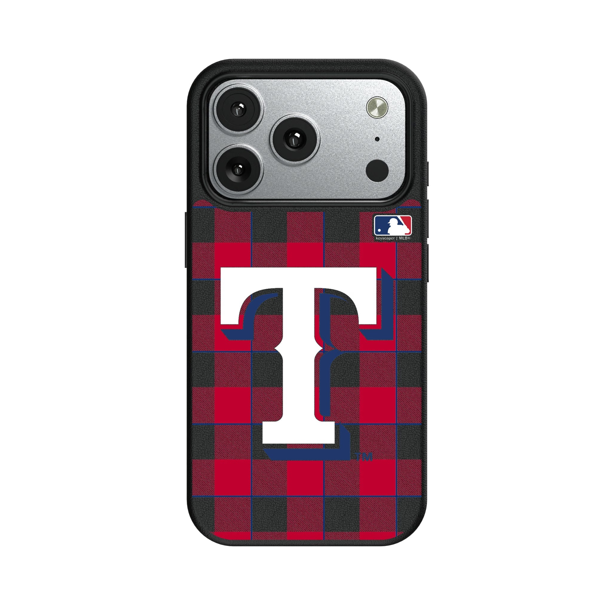 Texas Rangers Plaid MagSafe Compatible Phone Case for Apple iPhone 9