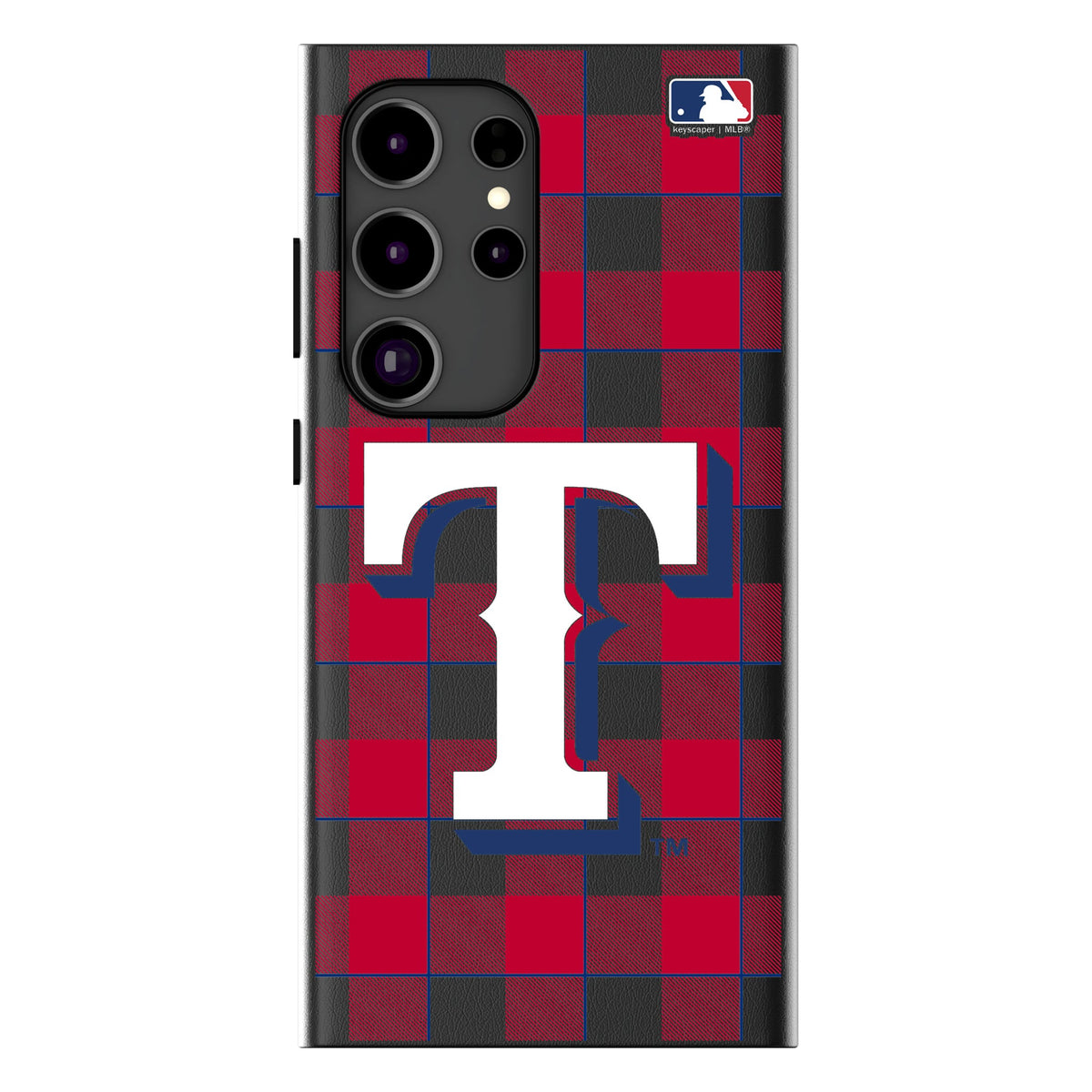 Texas Rangers Plaid MagSafe Compatible Phone Case for Samsung Galaxy 10