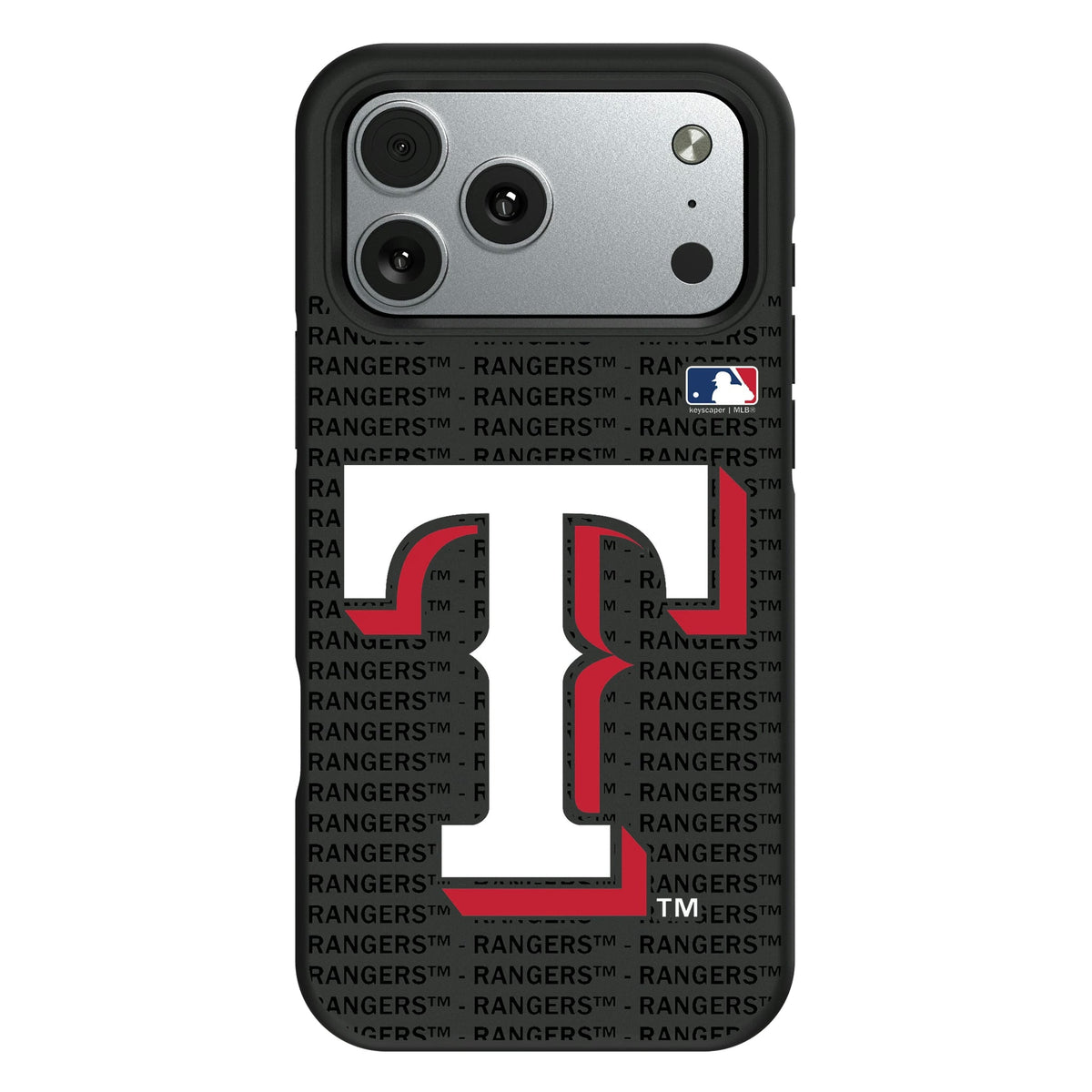 Texas Rangers Text Backdrop Bump Phone Case for Apple iPhone 12