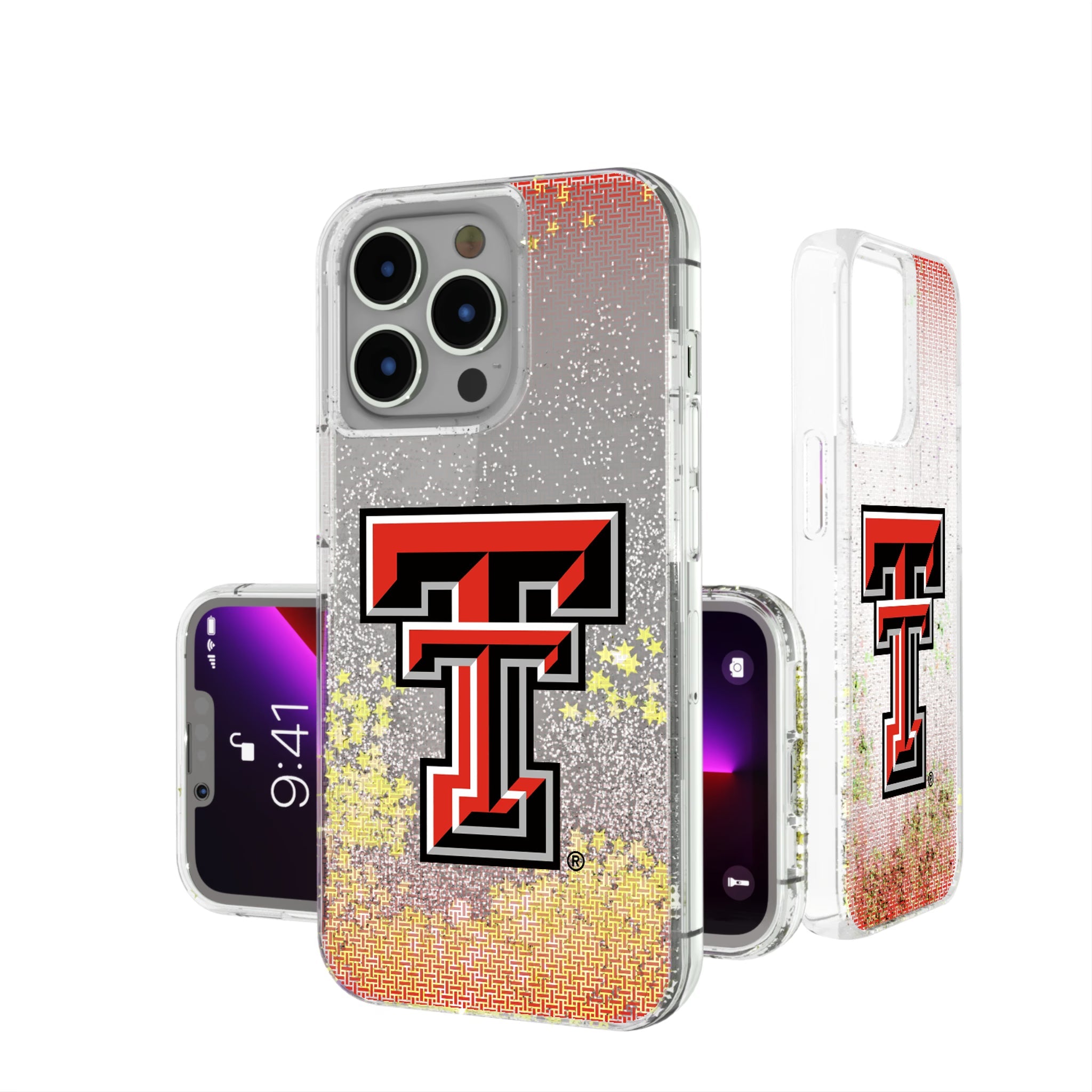 Texas Tech Red Raiders Linen Glitter Phone Case 8