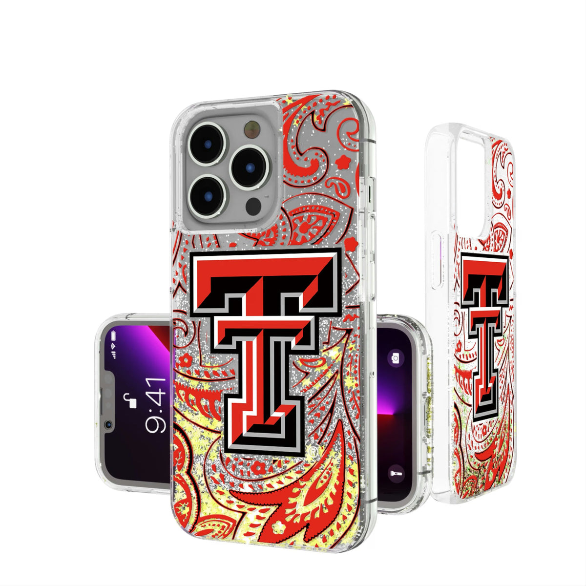 Texas Tech Red Raiders Paisley Glitter Phone Case 7