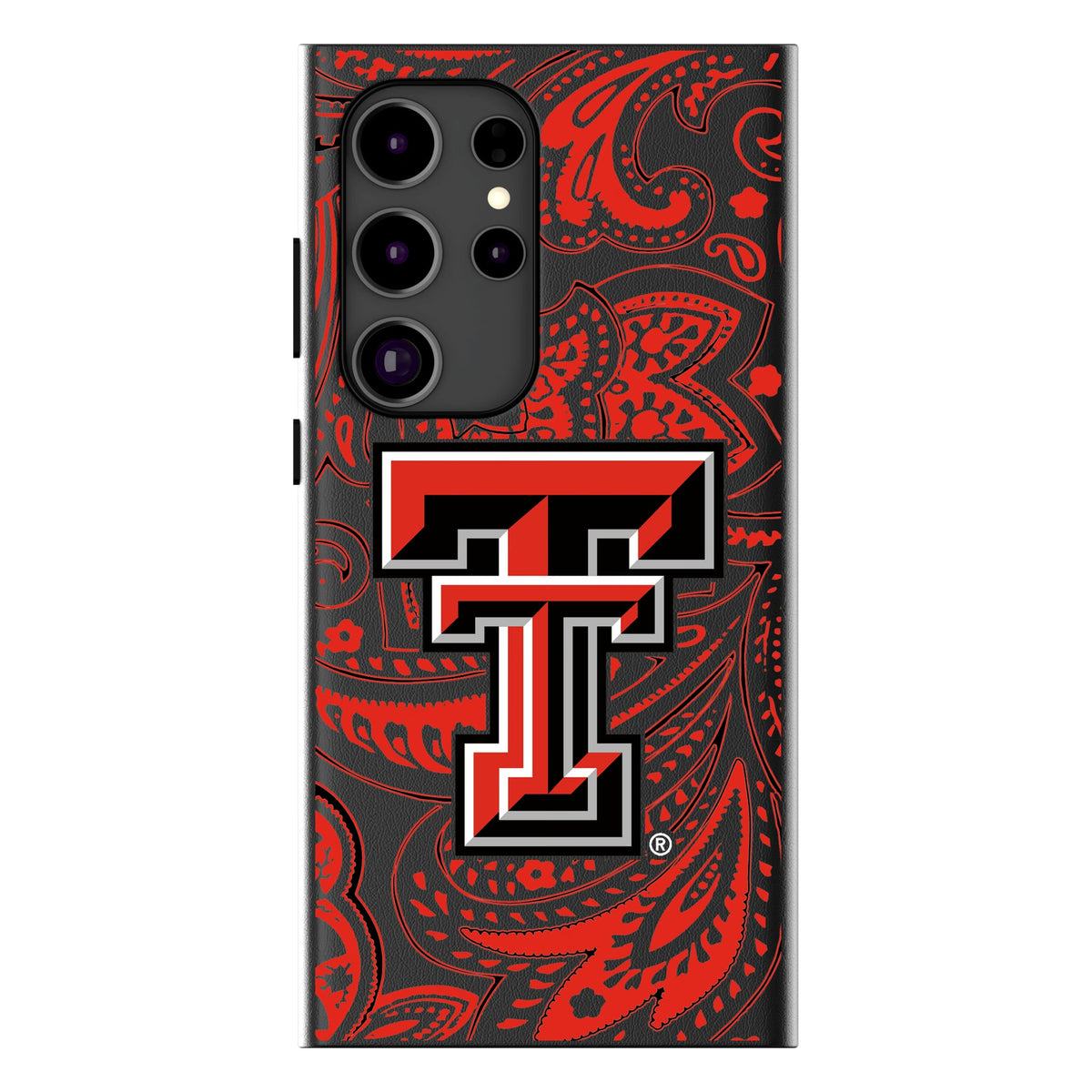 Texas Tech Red Raiders Paisley MagSafe Compatible Phone Case for Samsung Galaxy 13