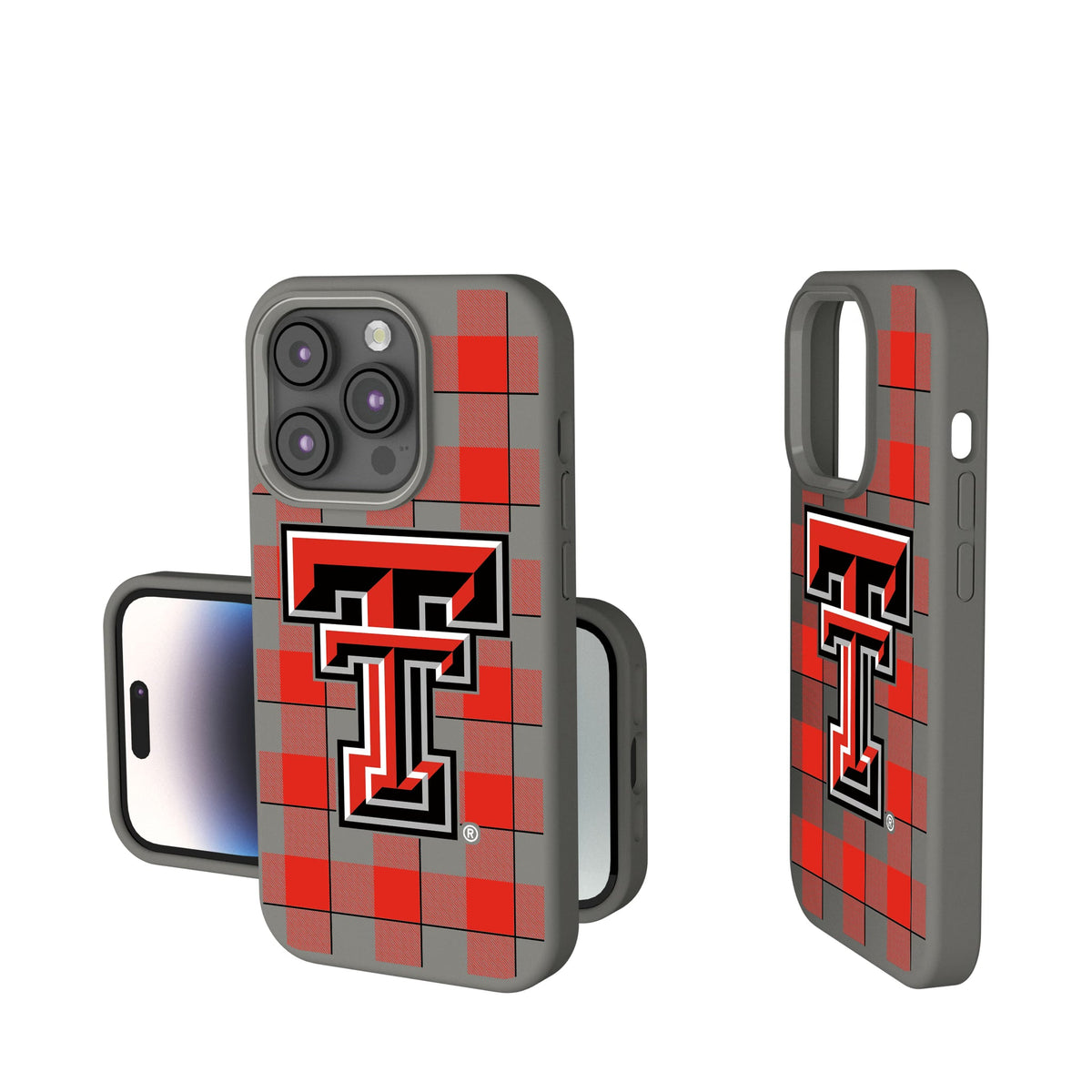 Texas Tech Red Raiders Plaid Soft Touch Phone Case 9