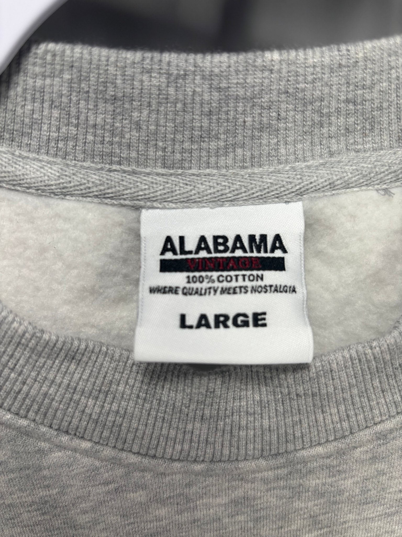 The Old English Crewneck – University of Alabama (100% Cotton, Heavyweight) 3
