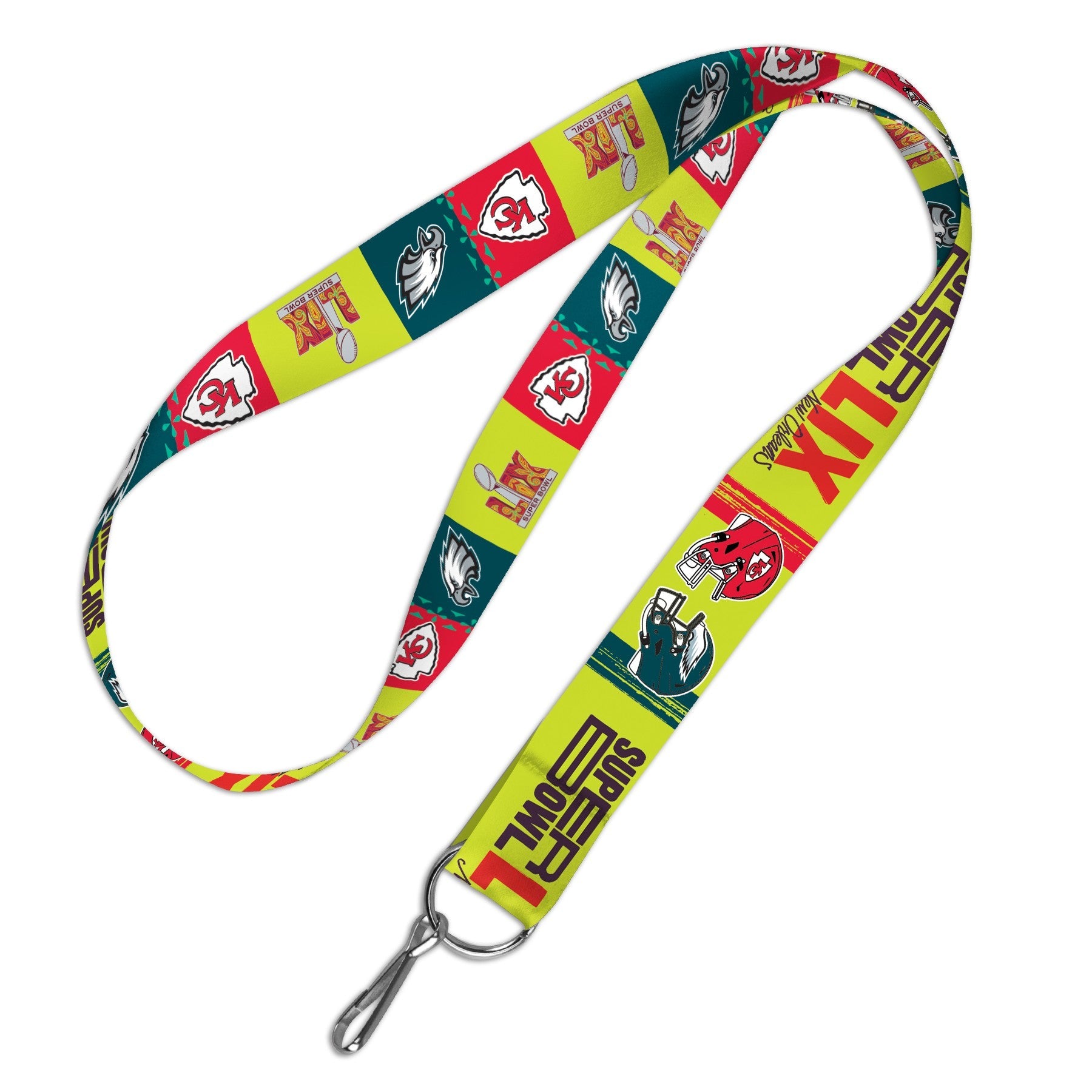 Philadelphia Eagles & Kansas City Chiefs Super Bowl LIX Dueling Lanyard 1