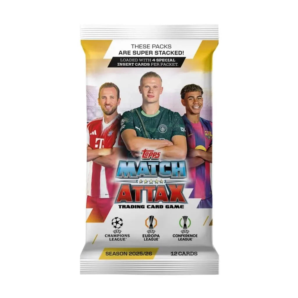 Topps 2025-26 Match Attax UEFA Champions League Cards Starter Pack (Album, 27 Cards + 2 LE) 2