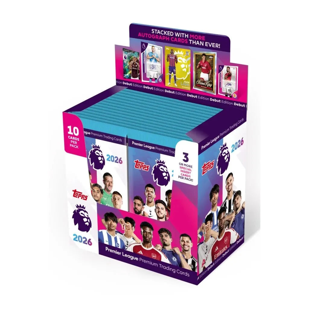 Topps 2025-26 Premier League Debut Edition Cards BOX (28 Packs Each) 1