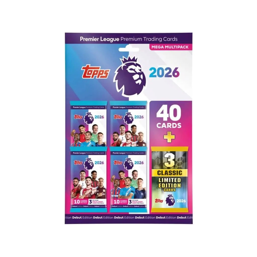 Topps 2025-26 Premier League Debut Edition Cards - Mega Multipack (40 Cards + 3 LE) 1