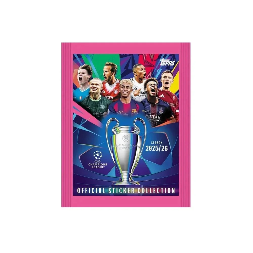 Topps 2025-26 UEFA Champions League Stickers PACK (6 Stickers Each) 1