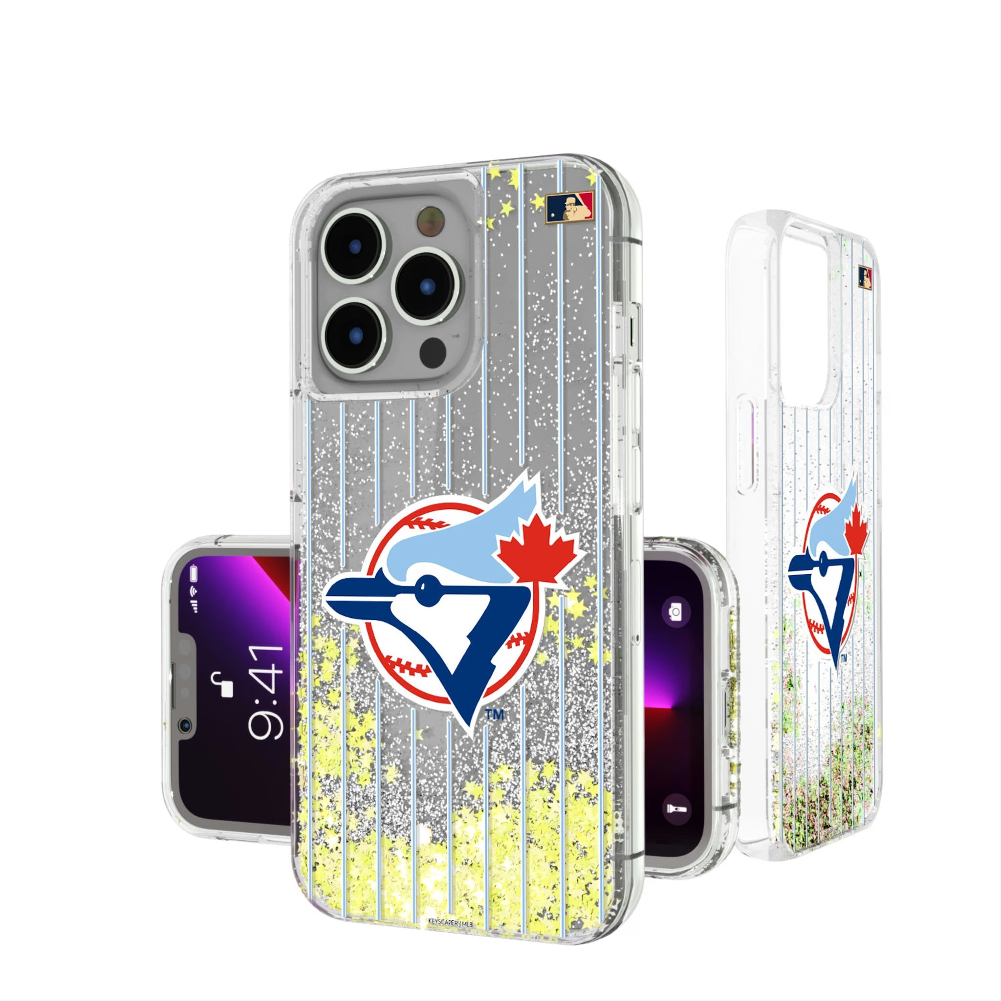 Toronto Blue Jays 1977-1988 - Cooperstown Collection Pinstripe Glitter Phone Case 18
