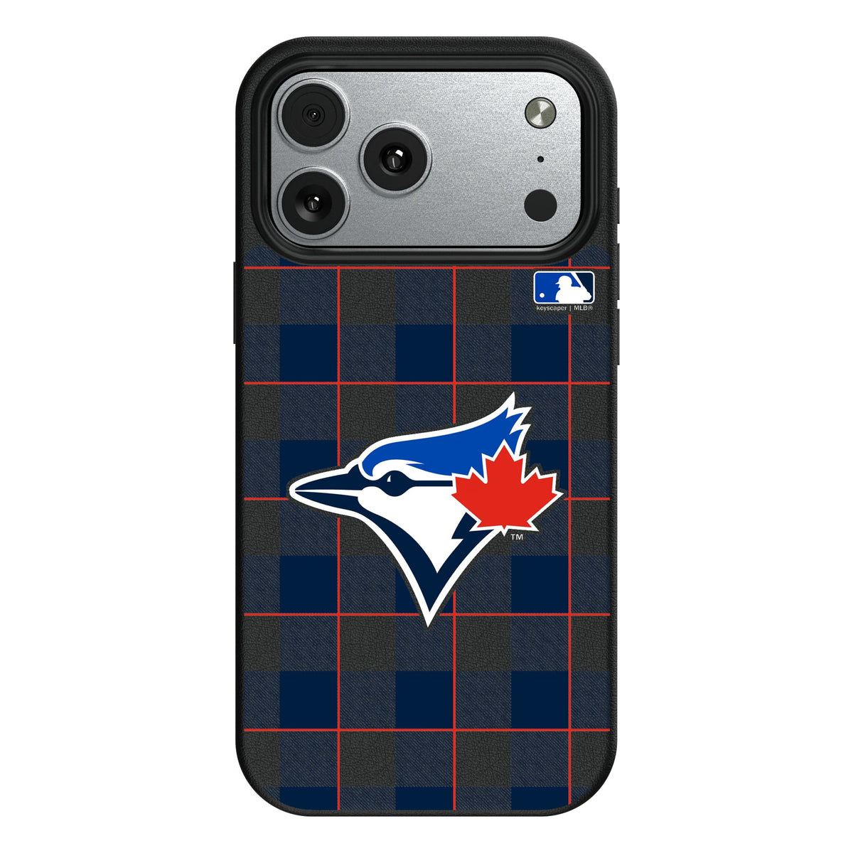 Toronto Blue Jays Plaid MagSafe Compatible Phone Case for Apple iPhone 10