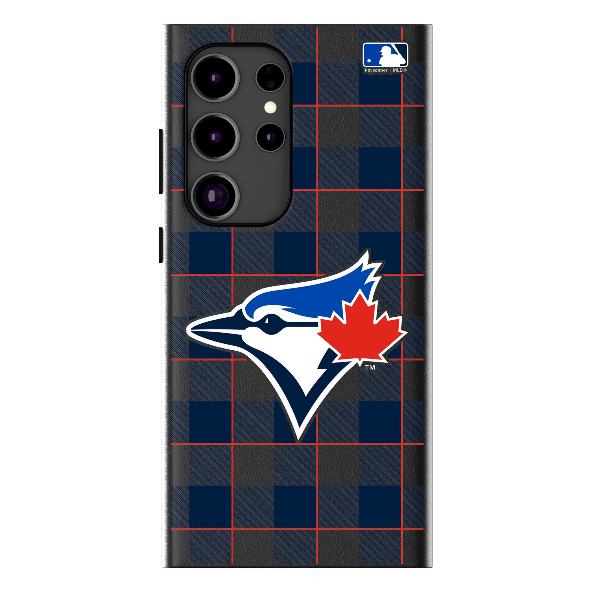Toronto Blue Jays Plaid MagSafe Compatible Phone Case for Samsung Galaxy 15