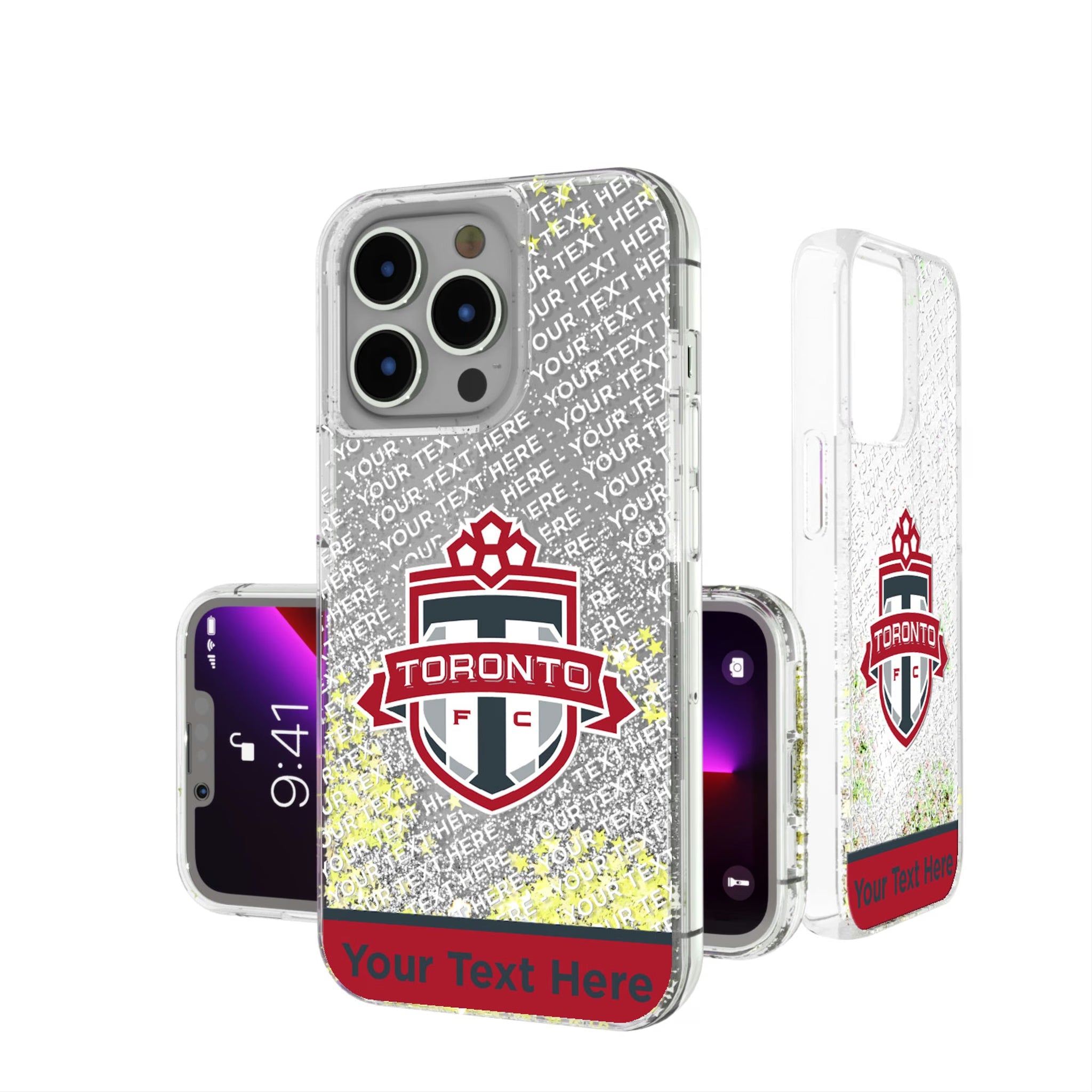 Toronto FC Personalized EndZone Plus Glitter Phone Case for Apple iPhone
