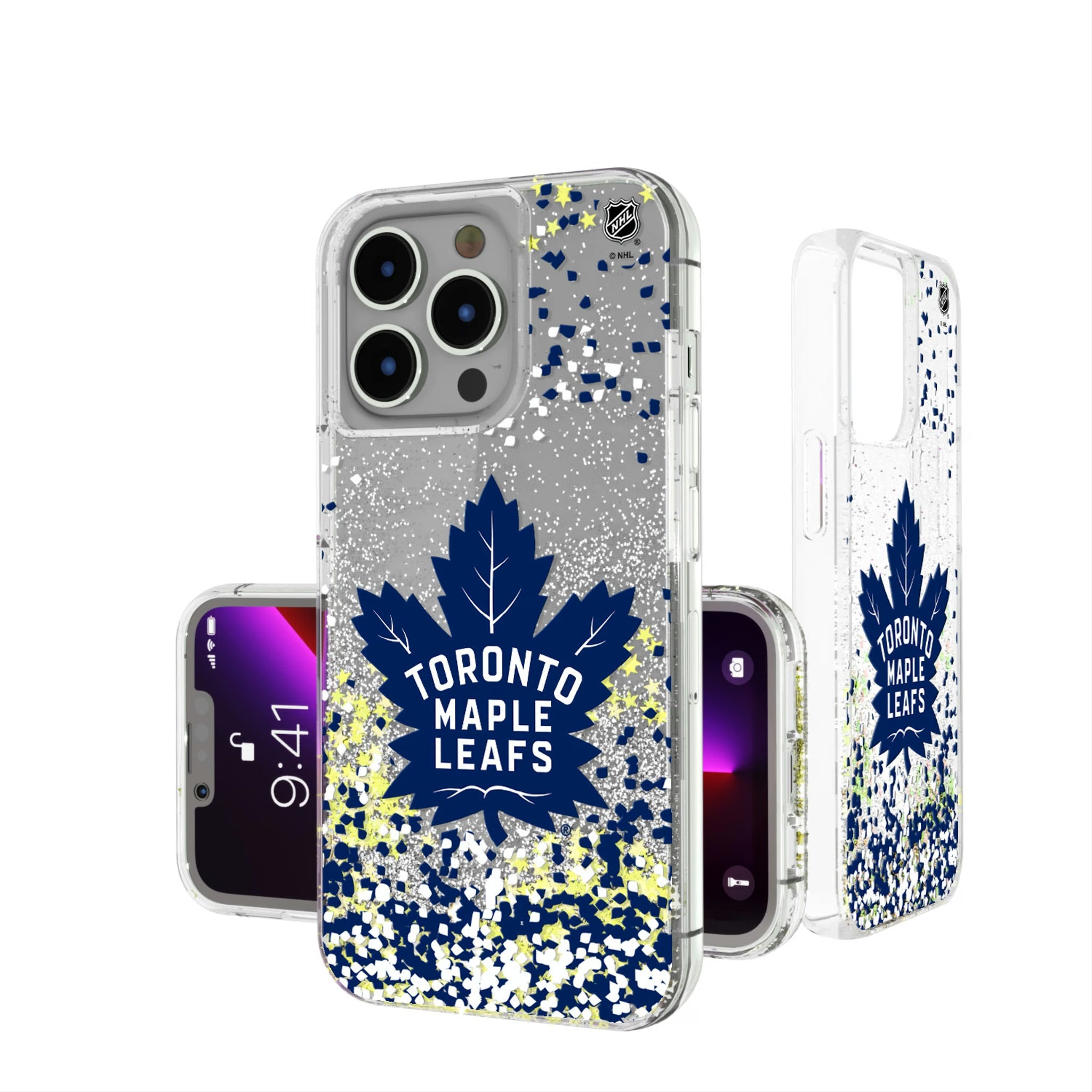 Toronto Maple Leafs Confetti Glitter Phone Case 16