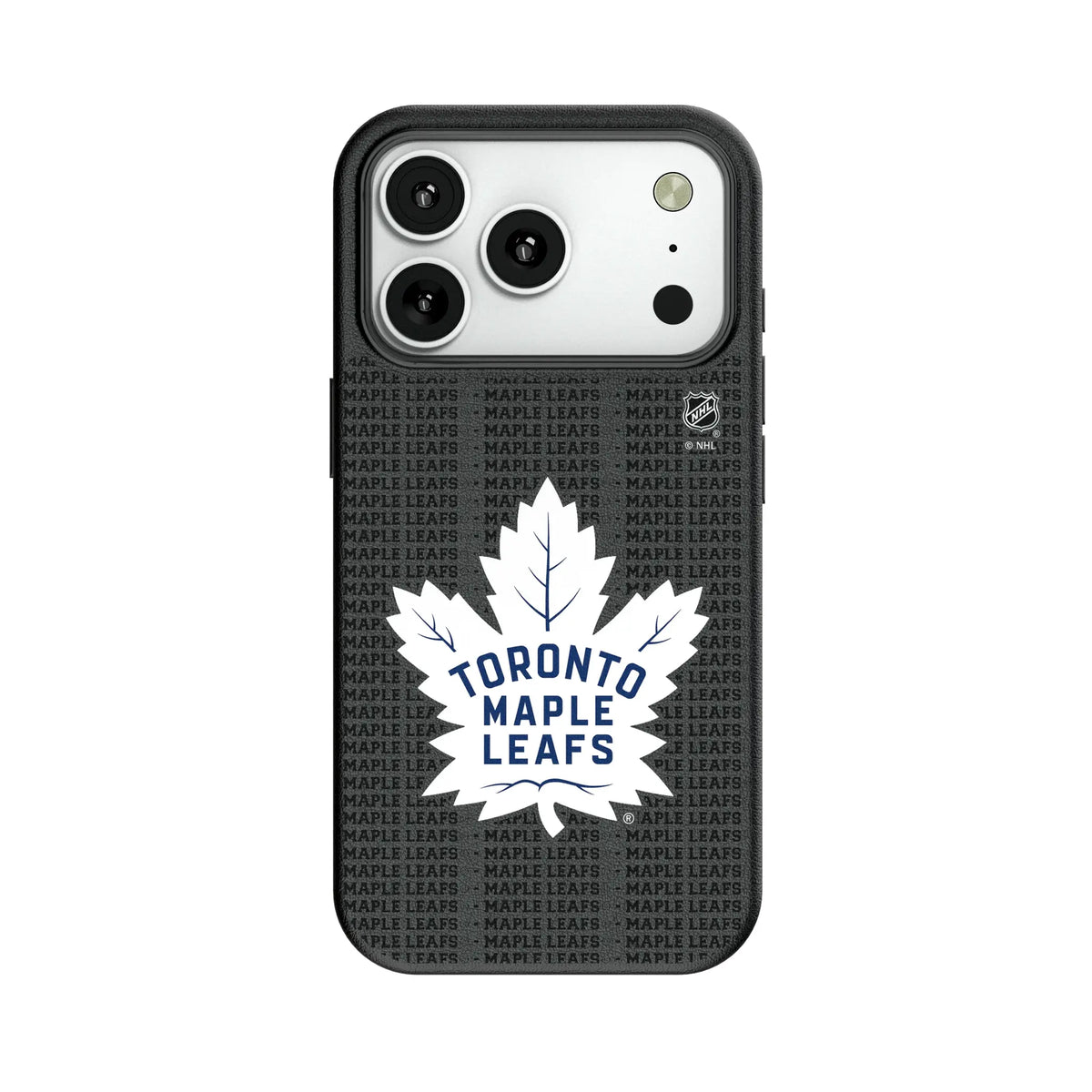 Toronto Maple Leafs Text Backdrop MagSafe Compatible Phone Case for Apple iPhone 12