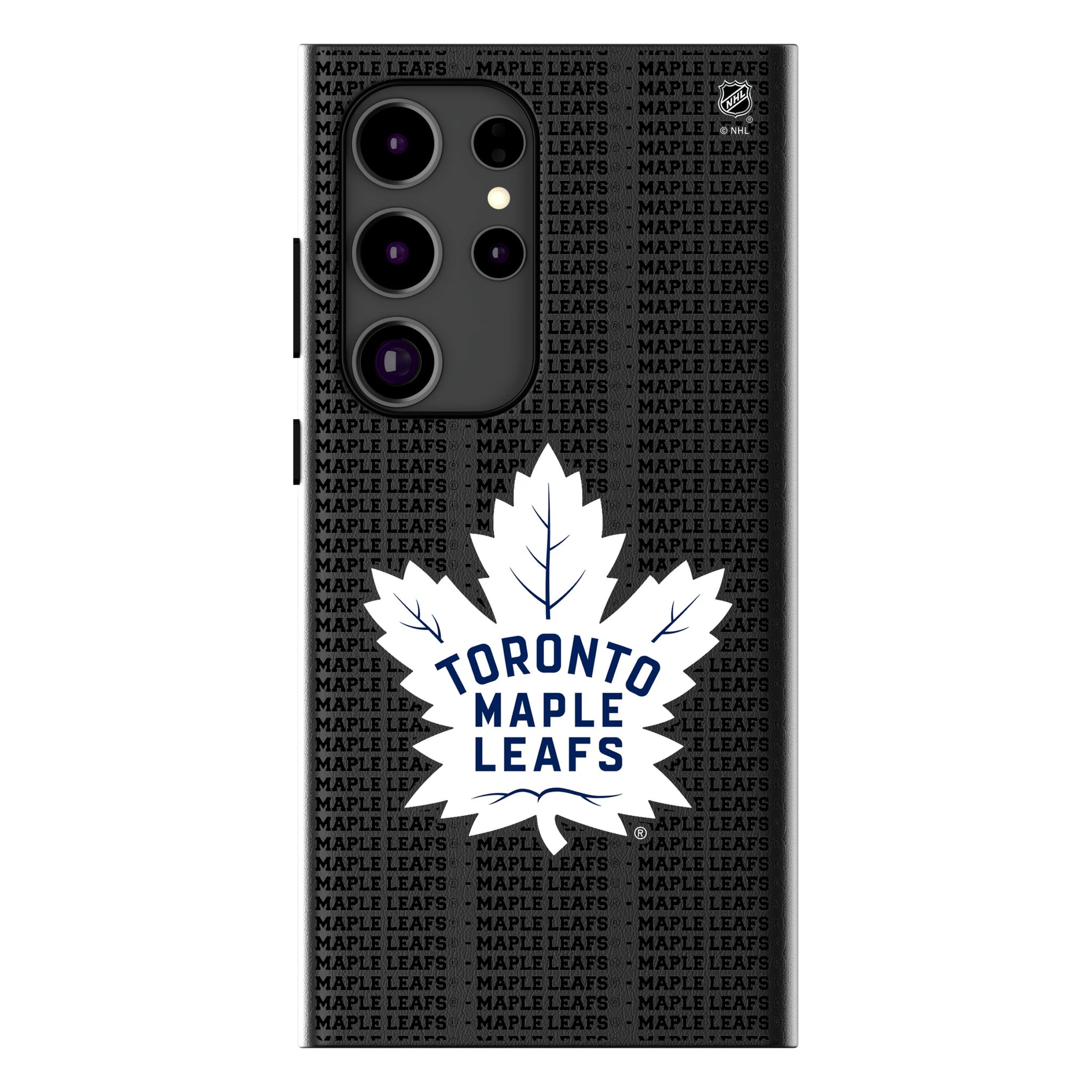 Toronto Maple Leafs Text Backdrop MagSafe Compatible Phone Case for Samsung Galaxy 12