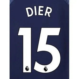Tottenham 2018/19 Away Dier #15 Jersey Name Set 1